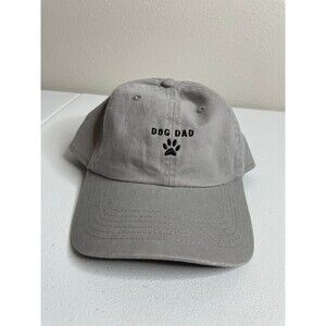 Dog Dad Embroidered Baseball Cap Gray Adjustable Dad Hat